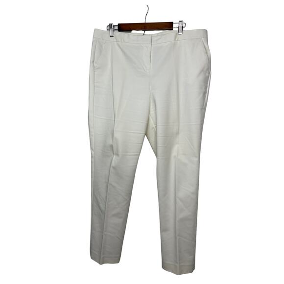 Vince Camuto pants slacks trousers chinos women's 14 white slash pockets work - Picture 1 of 16